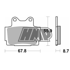 Pastilhas travão YAMAHA FZ / FZR / FZS / FZX / R1 / RD / RZ / SDR / SRX / TDR / TZR / XJ / 570LS - SBS